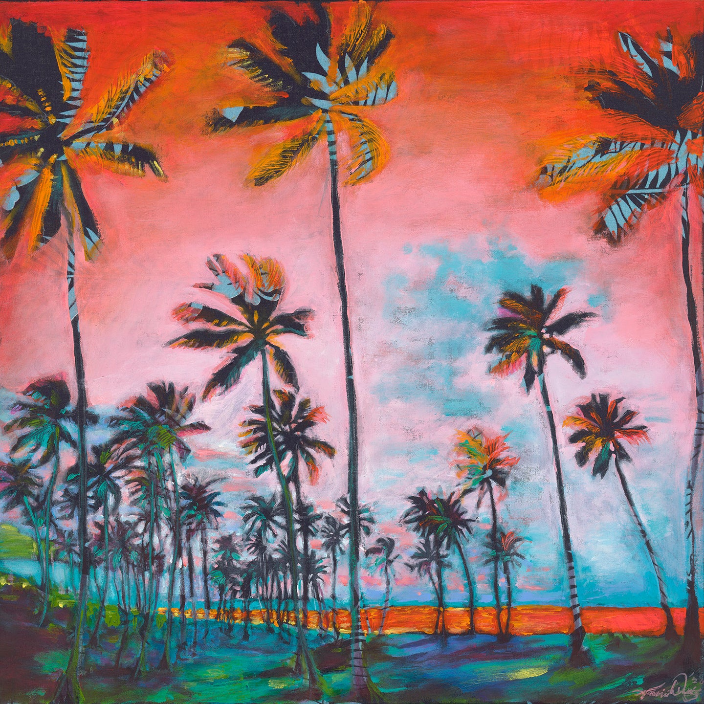 Cocoteraie Coucher du Solieil - Tahiti