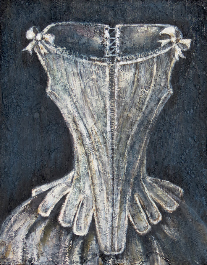 Corsette Blanc - Original painting
