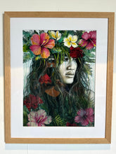 Paradis Perdu I- Papier encadré- Tahiti Stock