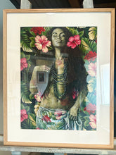 Here du Fenua - Papier framed- Tahiti Stock
