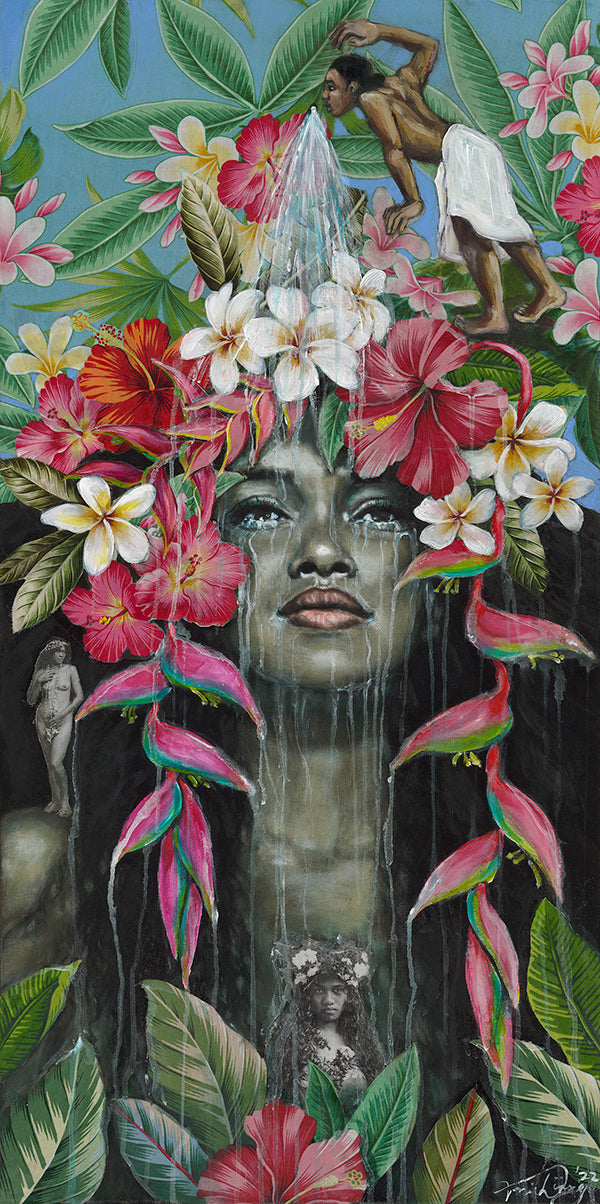 Vahine de la Cascade - Tahiti