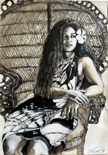 Vahine Assise II - Tahiti Stock