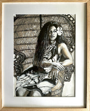 Vahine Assise II - Tahiti Stock