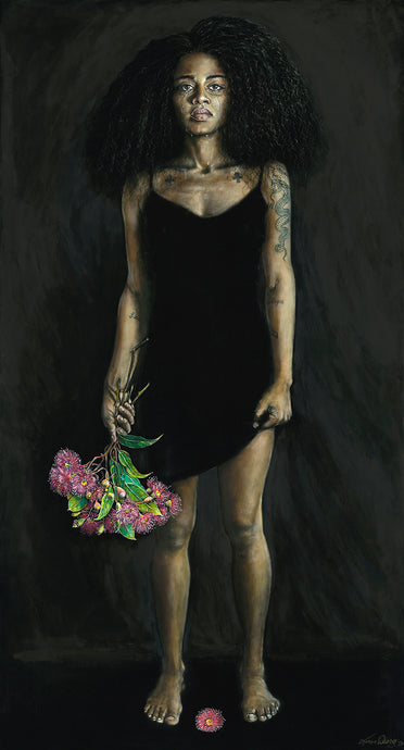 'Sans nom'- Portrait de Midori Goto - PEINTURE ORIGINALE