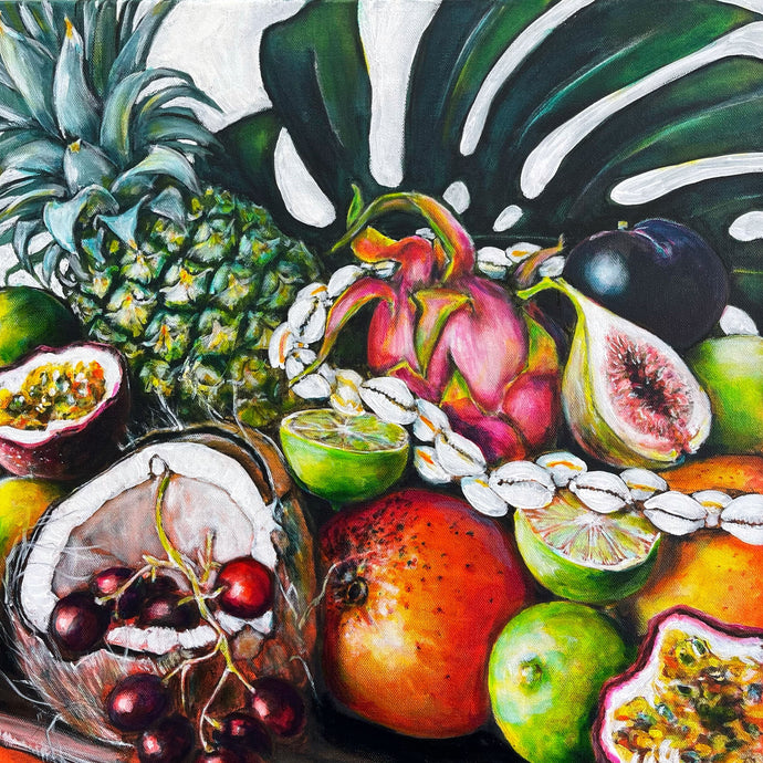 Pineapple, Limes and Coconut- ORIGINAL PAINTING