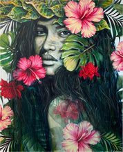 Paradis Perdu III- Papier encadre- Tahiti Stock