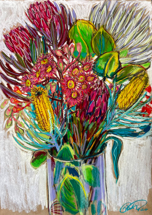 FLEURS SAUVAGES - DESSIN ORIGINAL